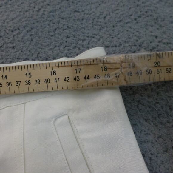 Cubavera Shorts Mens 36 White Linen Blend Cargo Wedding Beach Casual - Picture 6 of 10